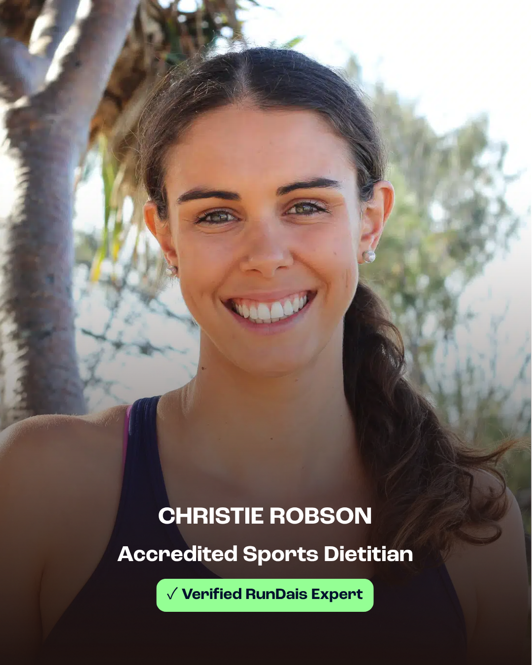 Christie Robson, Accredited Sports Dietitian