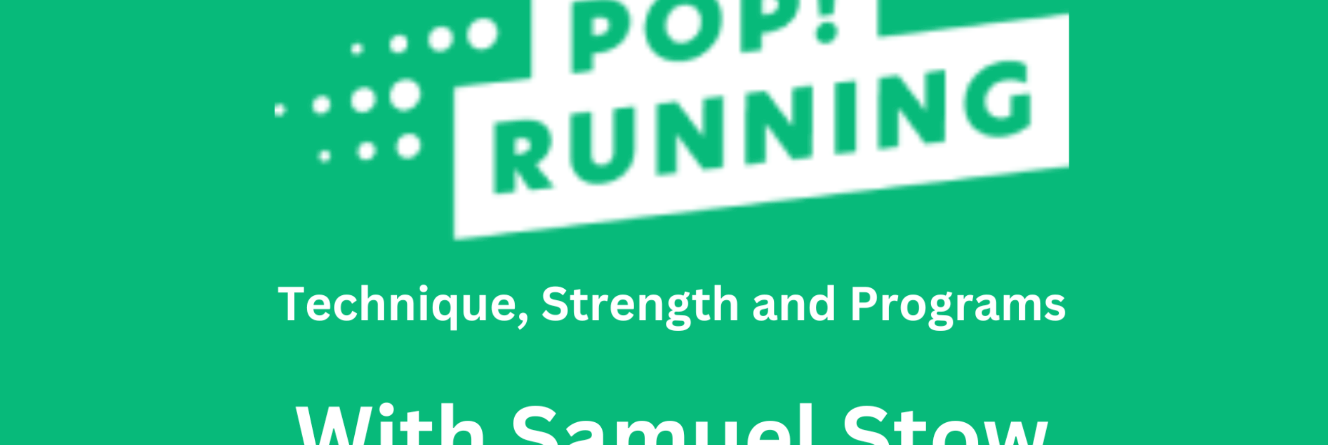 Pop Running Form