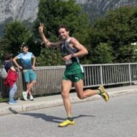 Matthew Crewhan with high spirits out of the high mountains of Innsbruck, Austria in 2023