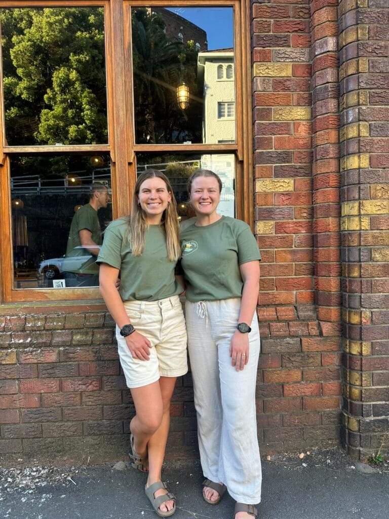 Stronger Stride Podcast hosts Sophie Lane (exercise physiologist) and Lydia Mckay (physio)