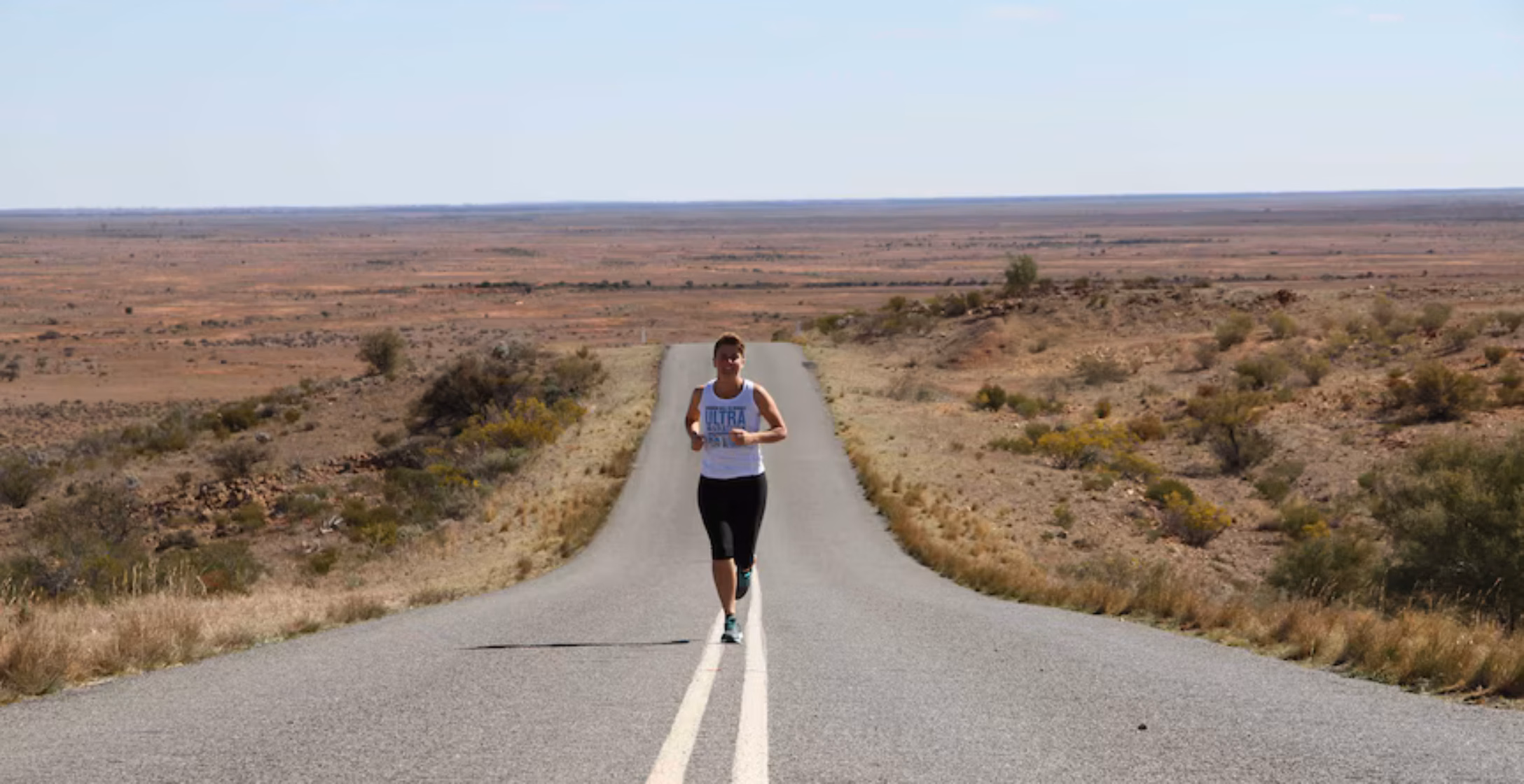 Kirrily ran 1300km from Broken Hill to Sydney to help end family violence. Now anyone can join her virtually.